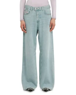 Relaxed Jeans Low Waist 1996 D-Sire, Hellblau, Knopfverschluss