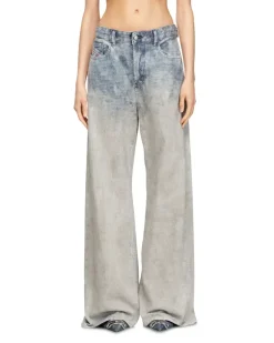 Relaxed Jeans Low Waist 1996 D-Sire, Mittelblau, Knopfverschluss