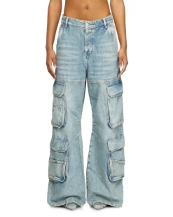 Relaxed Jeans Low Waist 1996 D-Sire, Hellblau, Knopfverschluss