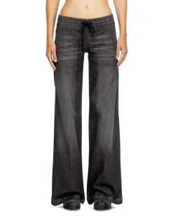 Relaxed Low Waist 2078 D-Ainty Joggjeans, Schwarz/Dunkelgrau, Elastischer Bund