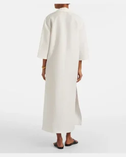 Róhe Kaftan aus Jersey Weiß