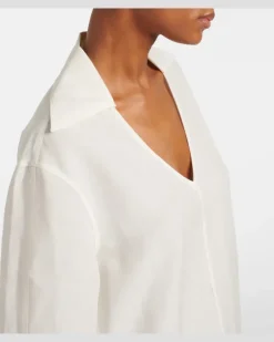 Róhe Kaftan aus Jersey Weiß