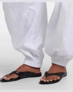 Róhe Weite Hose aus einem Baumwollgemisch Weiß
