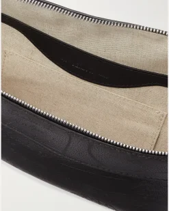 Rider Scritto Venezia Softy Full-Grain Leather Belt Bag Black