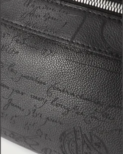 Rider Scritto Venezia Softy Full-Grain Leather Belt Bag Black