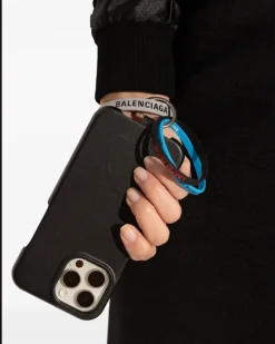 Rings Handyhülle aus Leder - Schwarz