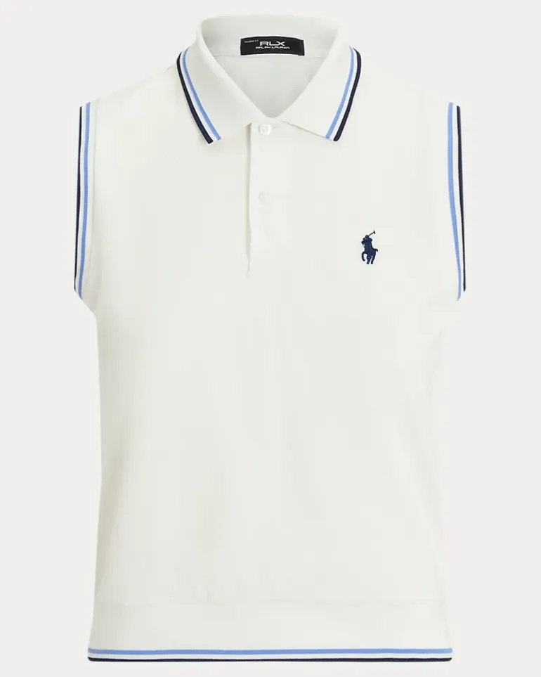 Ärmelloses Polo White