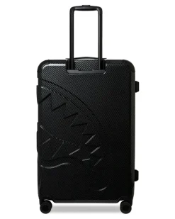 Rollkoffer mit Haiprägung - Schwarz