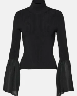 Rollkragentop Schwarz
