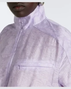 Romper Light Leak aus Jacquard Violett