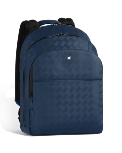 Rucksack Groß mit 3 Fächern aus Extreme Leder - Tintenblau - Leder - MB221134 - Rucksäcke