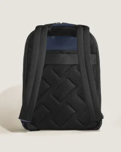 Rucksack Groß mit 3 Fächern aus Extreme Leder - Tintenblau - Leder - MB221134 - Rucksäcke