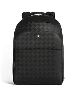 Rucksack Groß mit 3 Fächern aus Extreme Leder - Schwarz - Leder - MB221136 - Rucksäcke