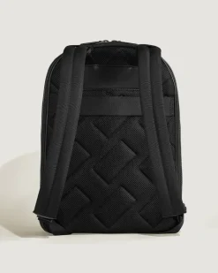 Rucksack Groß mit 3 Fächern aus Extreme Leder - Schwarz - Leder - MB221136 - Rucksäcke