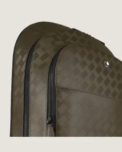 Rucksack Groß mit 3 Fächern aus Extreme Leder - Khaki - Leder - MB221592 - Rucksäcke