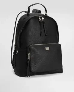 Rucksack Vittoria Aus Kalbsleder - Mann Rucksäcke Und Bauchtaschen Schwarz Black