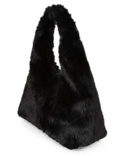 Rue St-Guillaume Gürteltasche aus Pelz - Schwarz