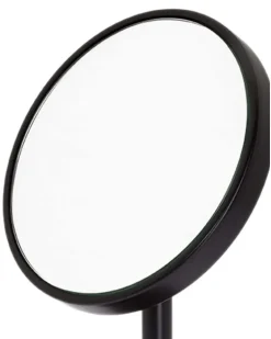 Runder Beauty Spiegel (25cm x 12cm) - Schwarz
