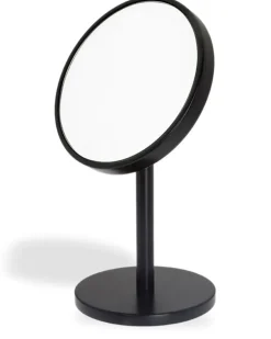 Runder Beauty Spiegel (25cm x 12cm) - Schwarz