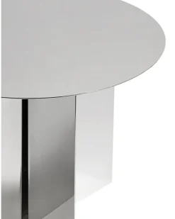 Runder Tisch mit Schlitz - Silber