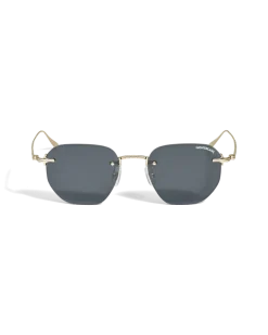 Runde Sonnenbrille mit goldfarbenem Metallrahmen - - Metall - MB135572 - Sonnenbrillen