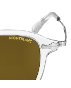 Runde Sonnenbrille mit grauem Spritzgussrahmen - - Eingespritzt - MB133449 - Sonnenbrillen