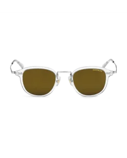 Runde Sonnenbrille mit grauem Spritzgussrahmen - - Eingespritzt - MB133449 - Sonnenbrillen