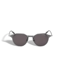 Runde Sonnenbrille mit grauem Spritzgussrahmen - - Eingespritzt - MB134458 - Sonnenbrillen