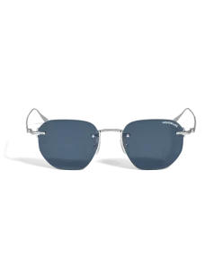 Runde Sonnenbrille mit silberfarbenem Metallrahmen - - Metall - MB135571 - Sonnenbrillen