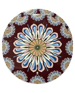 Runde Tischsets mit Print (2er-Set) - Braun