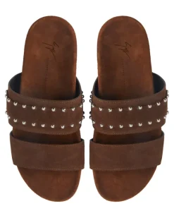 RYAN STUDS Sandalen Braun