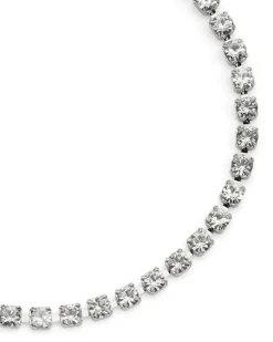 Saeda Fußkette mit Kristallen - Silber