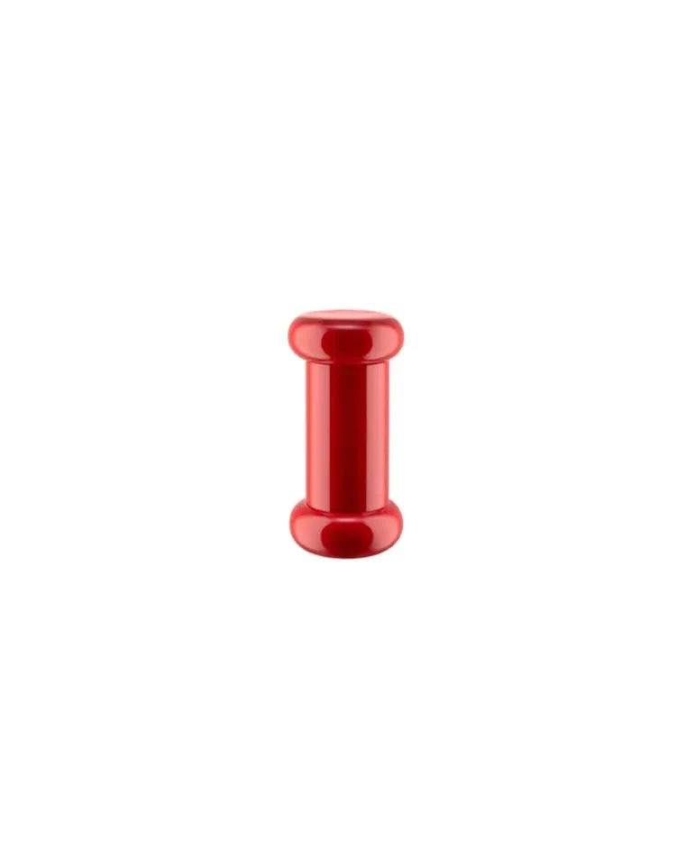 Salz- und Pfeffermühle Alessi 100 Values Collection - Rot - FSC-zertifizierte gedrechselte Buche - Designer Ettore Sottsass