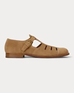 Sandale Fisherman aus Kalbswildleder Brown