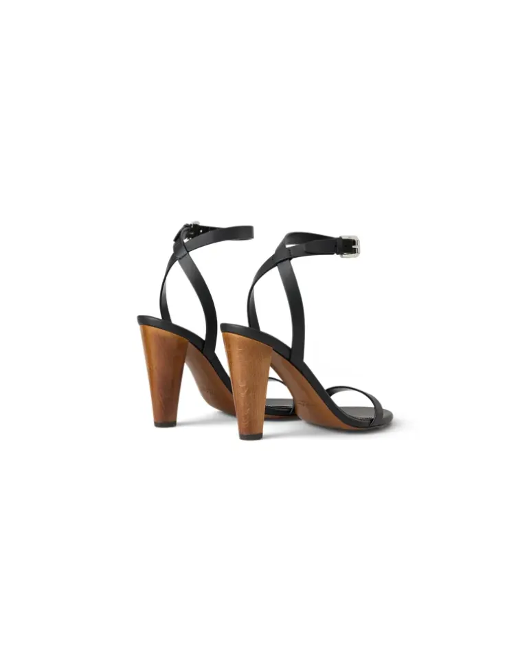 Sandale Graison aus Lammleder Black