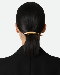 Sardine Haarspange-Gold - Damen