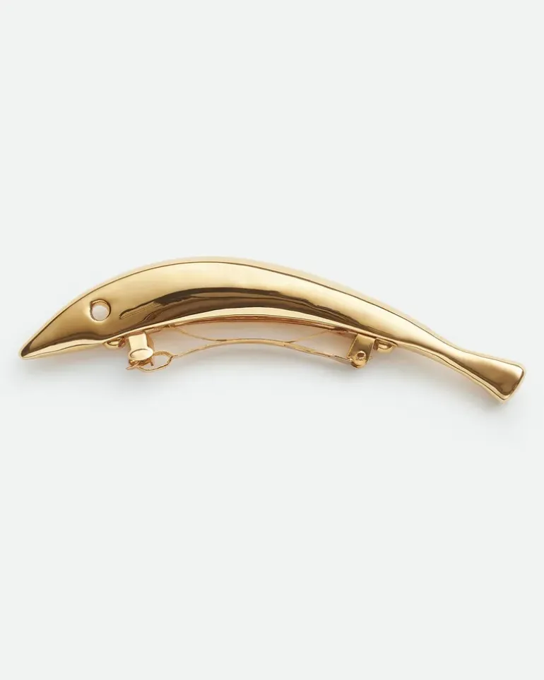 Sardine Haarspange-Gold - Damen