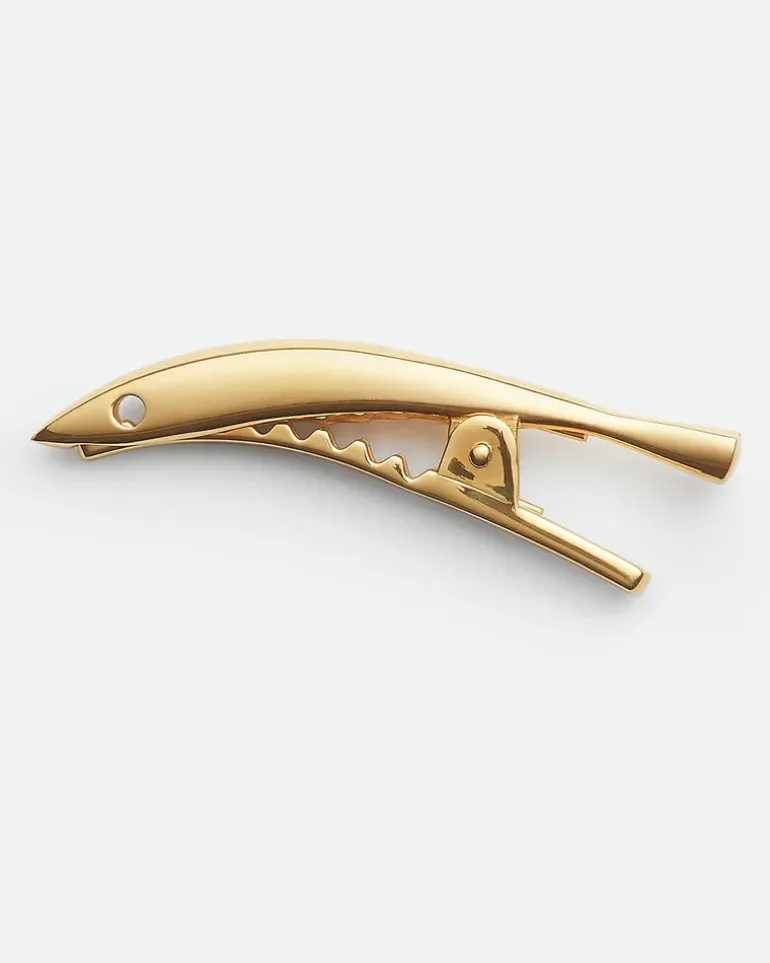 Sardine Haarspange-Gold - Damen