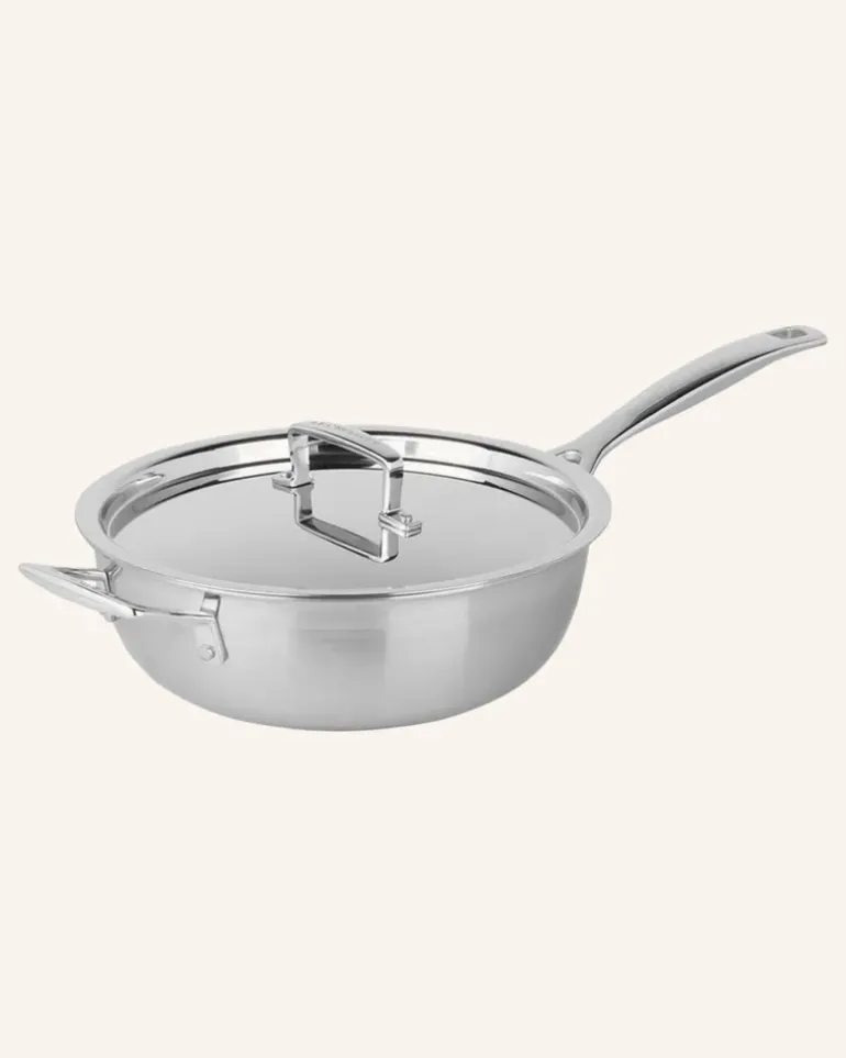 Sauté-Pfanne 3-Ply Antihaft silber