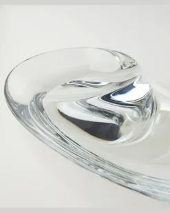 Schale Swirl aus Kristallglas Transparent