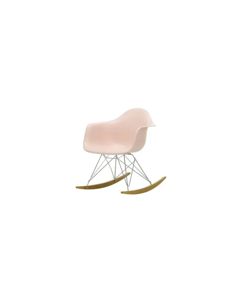 Schaukelstuhl Eames Plastic - Rosa - Massivahorn - Designer Charles & Ray Eames