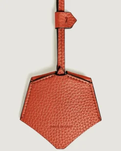Schlüsselanhänger aus Grain Leder - Mandarine - Leder - MB221837 - Schlüsselringe & Schlüsseletuis