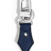 Schlüsselanhänger mit Federdetail aus Meisterstück Leder - Tintenblau - Leder - MB221294 - Schlüsselringe & Schlüsseletuis