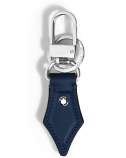 Schlüsselanhänger mit Federdetail aus Meisterstück Leder - Tintenblau - Leder - MB221294 - Schlüsselringe & Schlüsseletuis