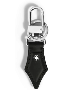 Schlüsselanhänger mit Federdetail aus Meisterstück Leder - Schwarz - Leder - MB220436 - Schlüsselringe & Schlüsseletuis