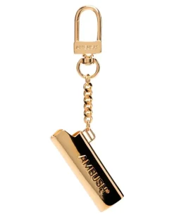 Schlüsselanhänger mit Feuerzeughülle - Gold