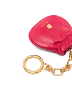 Schlüsselanhänger mit Kettendetail - Rot