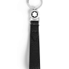 Schlüsselanhänger mit Schlaufe aus Grain Leder - Schwarz - Leder - MB221855 - Schlüsselringe & Schlüsseletuis