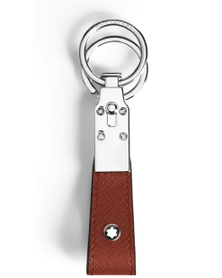 Schlüsselanhänger mit Schlaufe aus Sartorial Leder - Red Oak - Leder - MB223071 - Schlüsselringe & Schlüsseletuis
