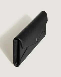 Schmale Continental-Brieftasche Montblanc Envelope - Schwarz - Leder - MB222941 - Brieftaschen